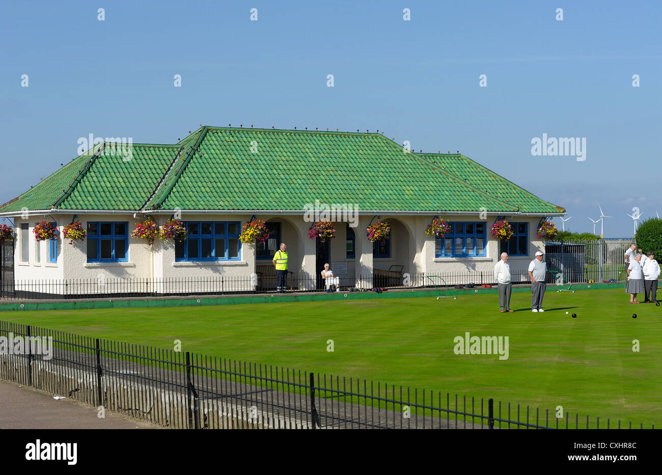 crown green bowling club house great yarmouth norfolk england uk Stock