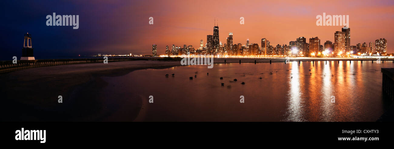 Chicago panoramic hi-res stock photography and images - Alamy