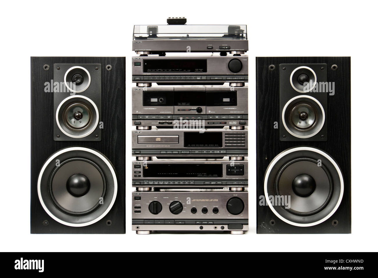 Vintage Sony LBT-D705 integrated Hi-Fi music system Stock Photo - Alamy