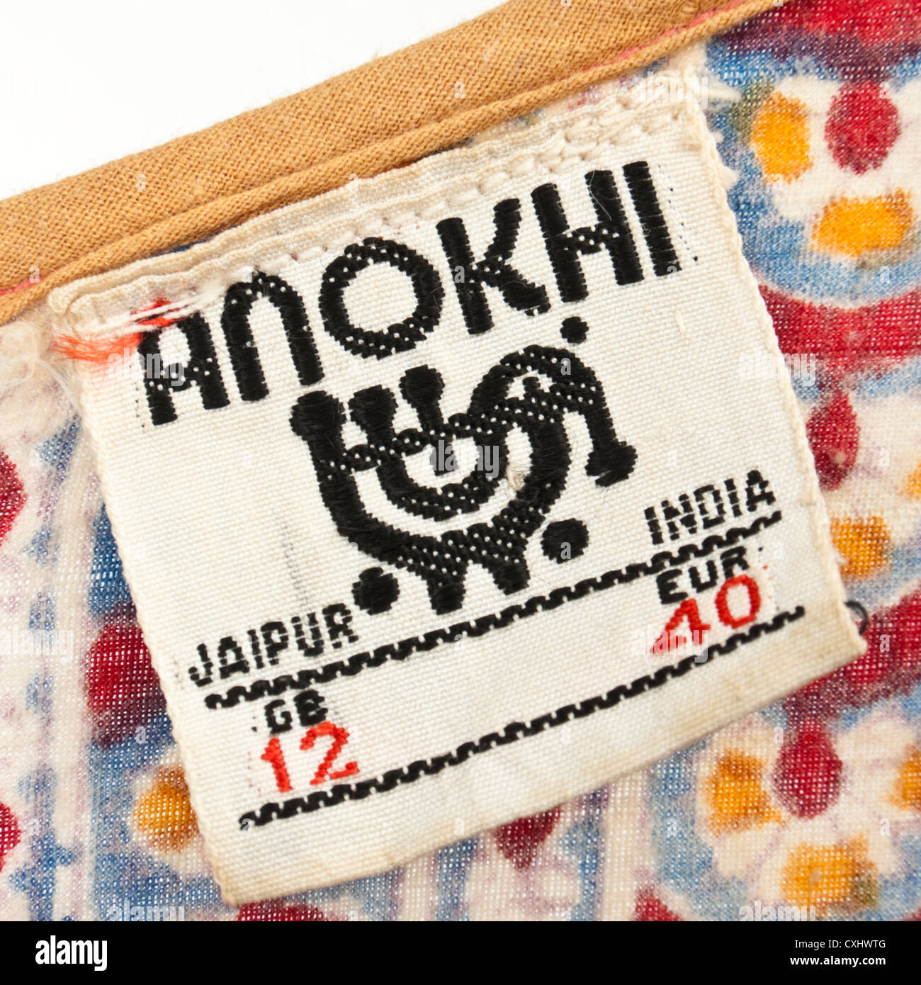 Vintage 1970's original Anokhi dress (early Monsoon) Stock Photo
