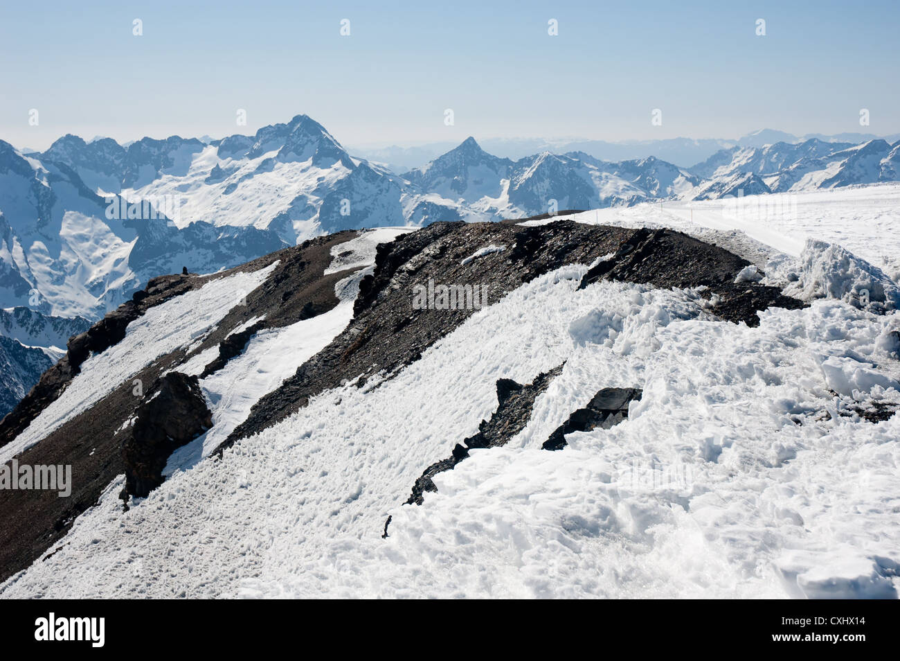 Mountain in the French Alps at winter Stock Photo - Alamy