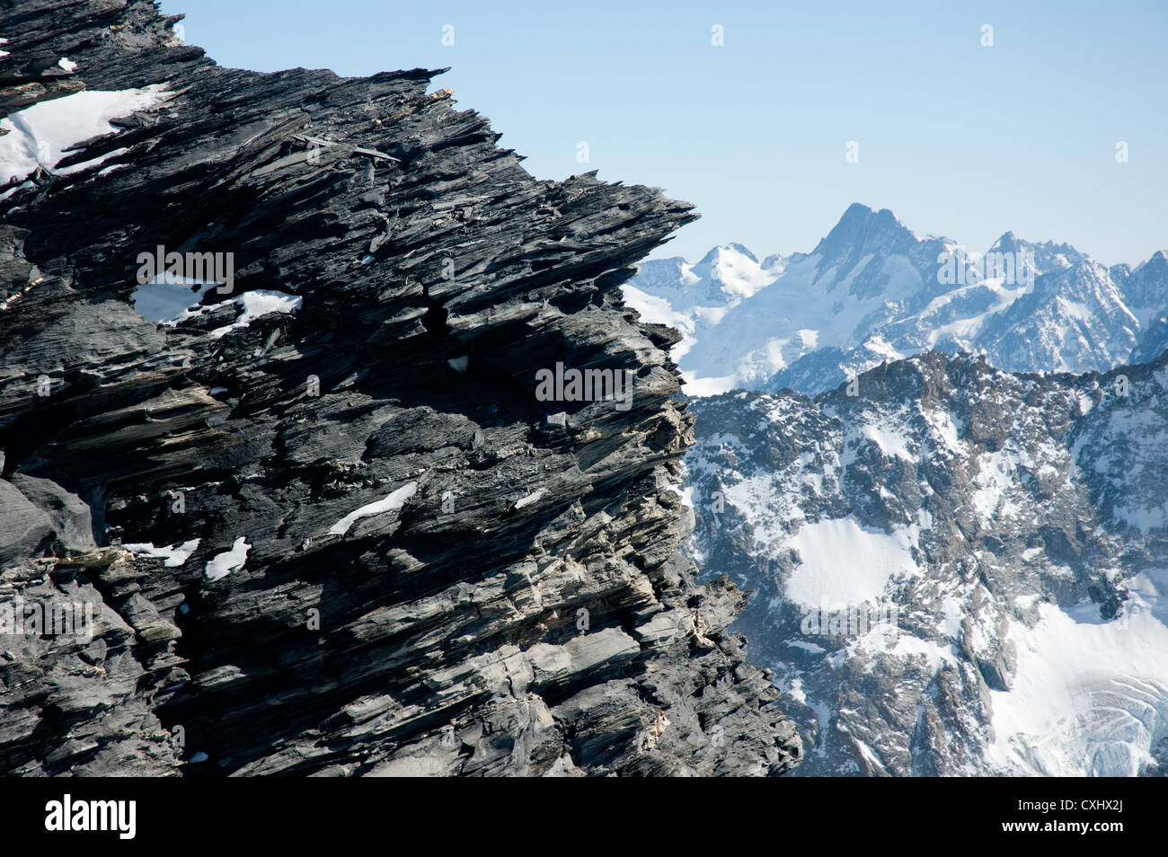 Mountain in the French Alps at winter Stock Photo - Alamy