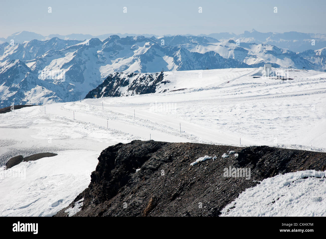 Mountain in the French Alps at winter Stock Photo - Alamy