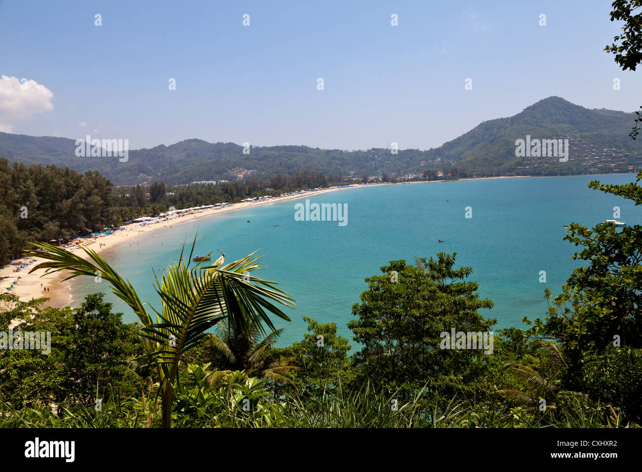 Beach Landscape on Phuket in Thailand Stock Photo