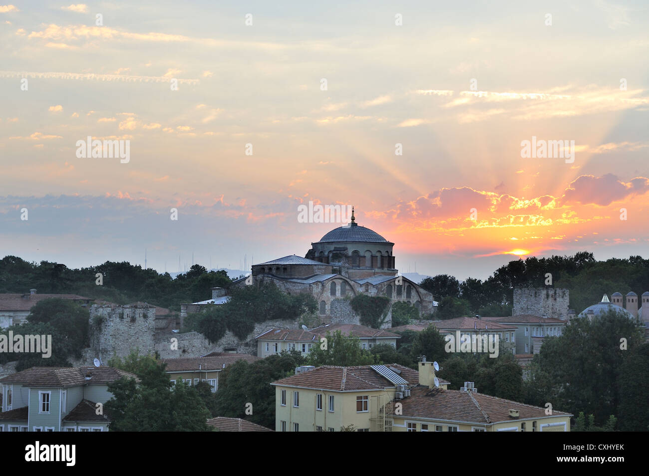St. Irene at dawn, Istanbul, Turkey 100917 36269 Stock Photo