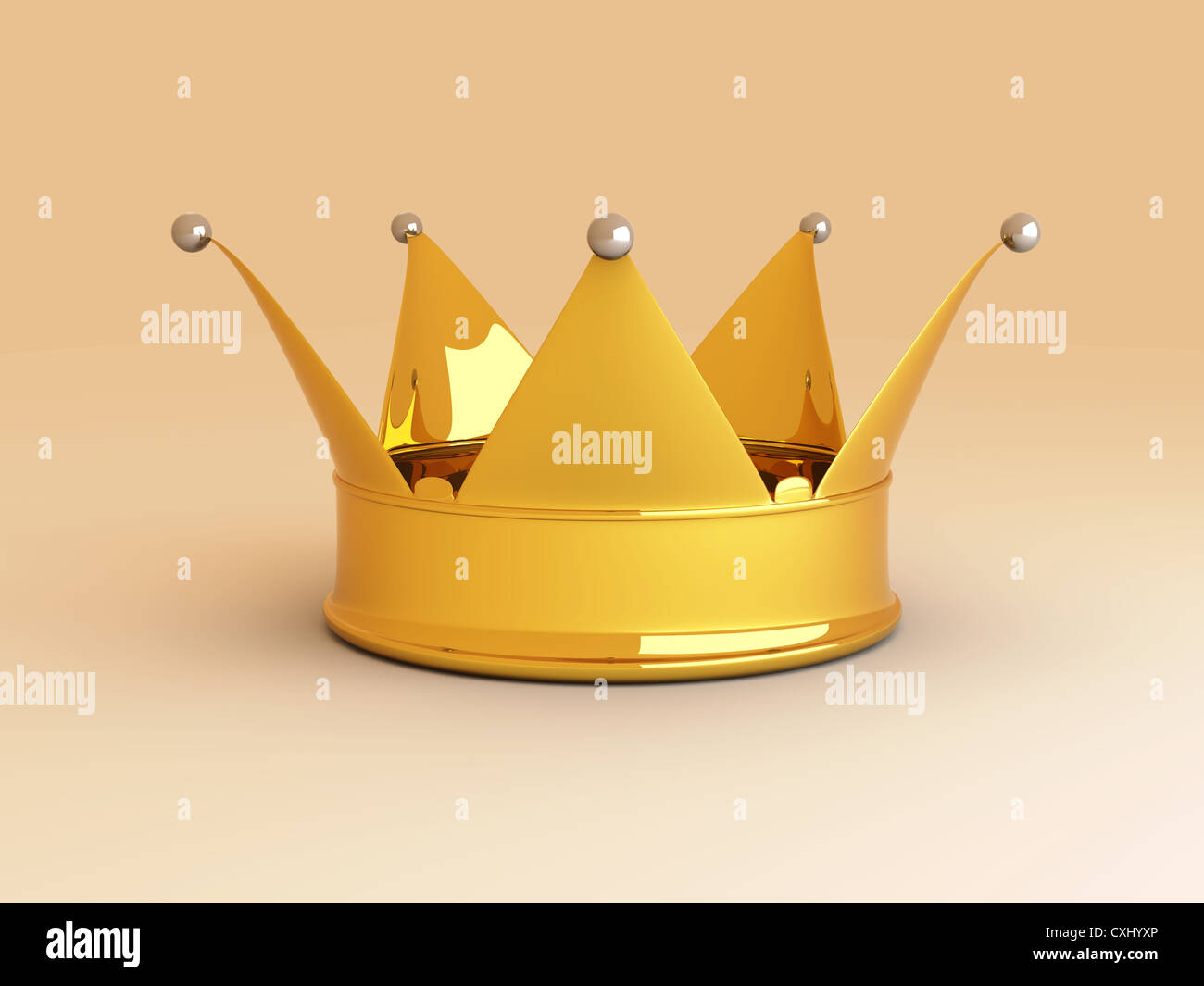 Gold king crown hi-res stock photography and images - Alamy