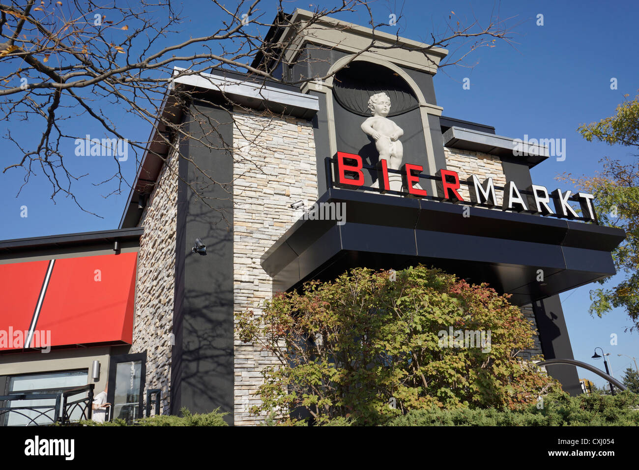 Bier Markt restaurant, Queensway location, Etobicoke Stock Photo Alamy