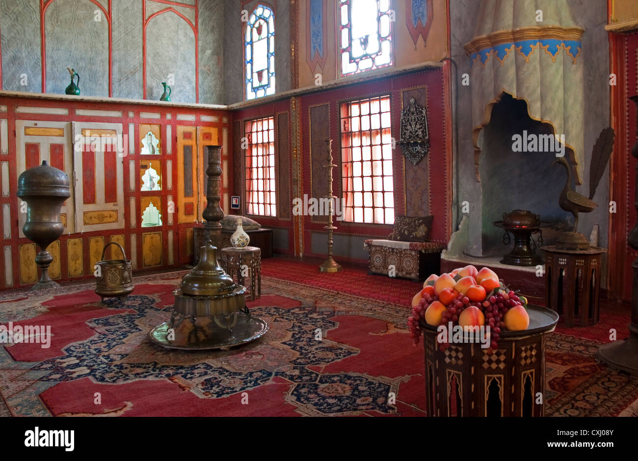 Interior of Khan's Palace at Bakhchisarai, former Ottoman capital in Crimea. Stock Photo