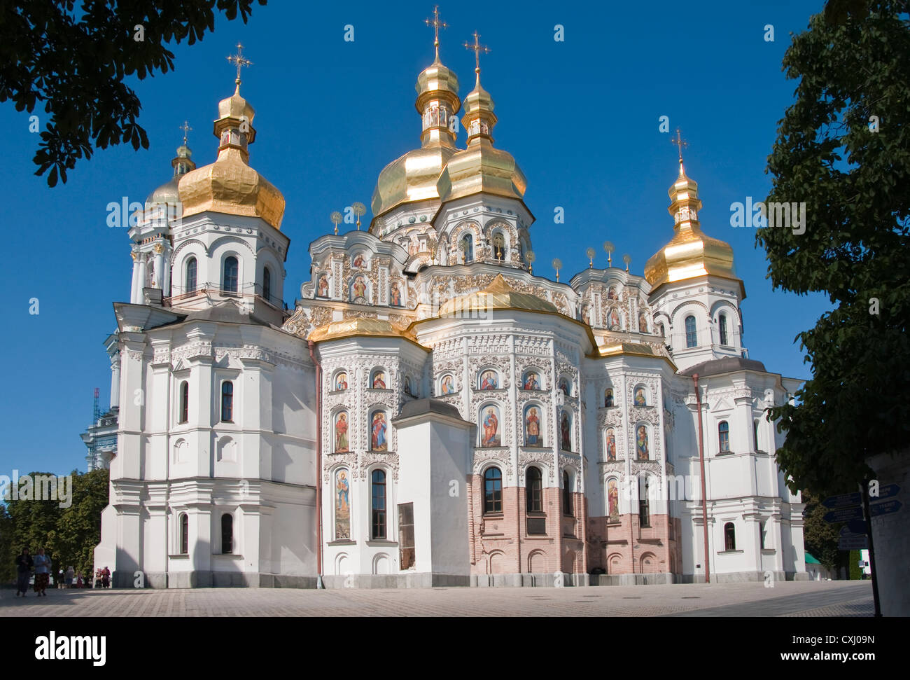 Cathedral Of The Dormition At The Monastery Of Caves In Kiev Stock cathedral-of-the-dormition-at-the-monastery-of-caves-in-kiev-stock