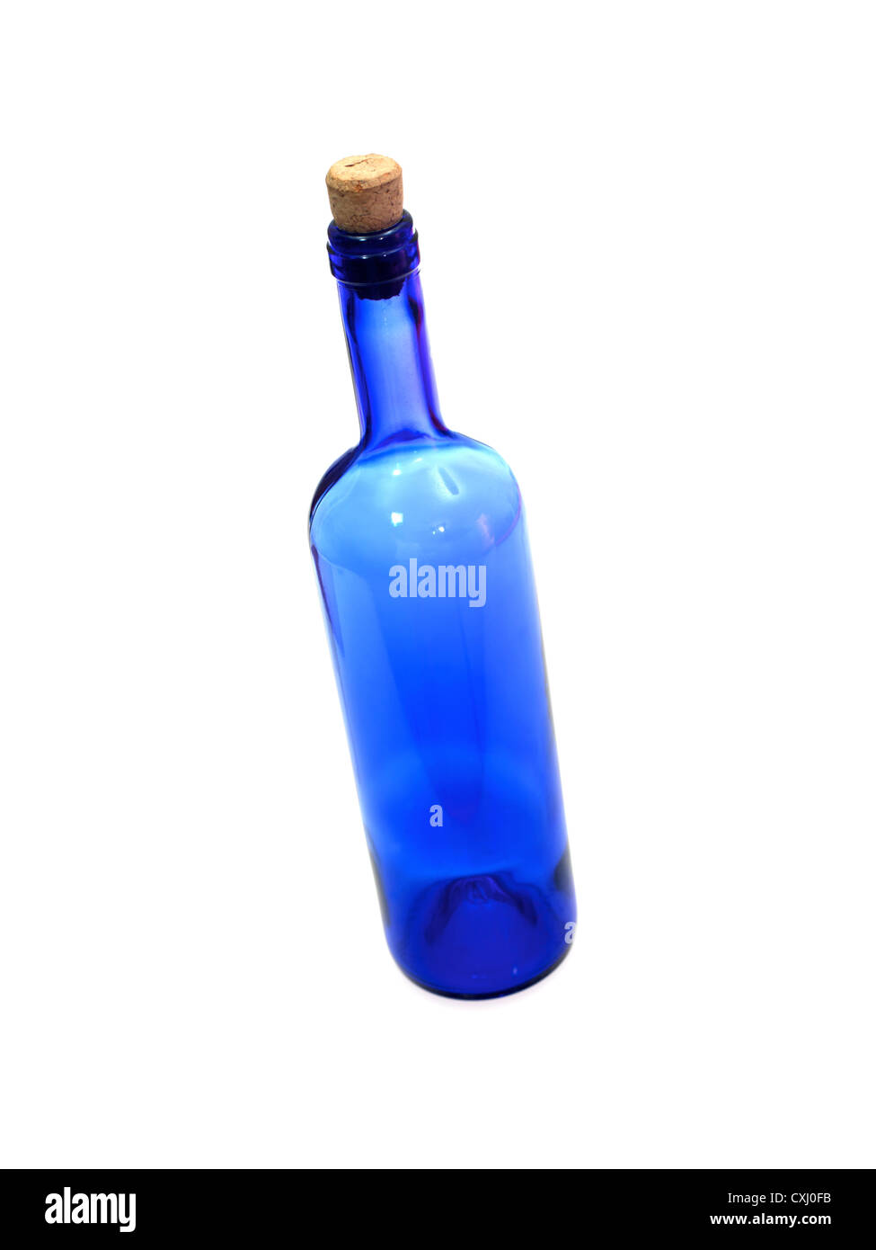 Glass bottles isolated against a white background Stock Photo - Alamy