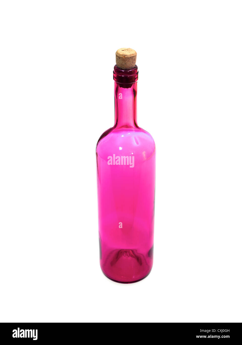 Glass bottles isolated against a white background Stock Photo - Alamy