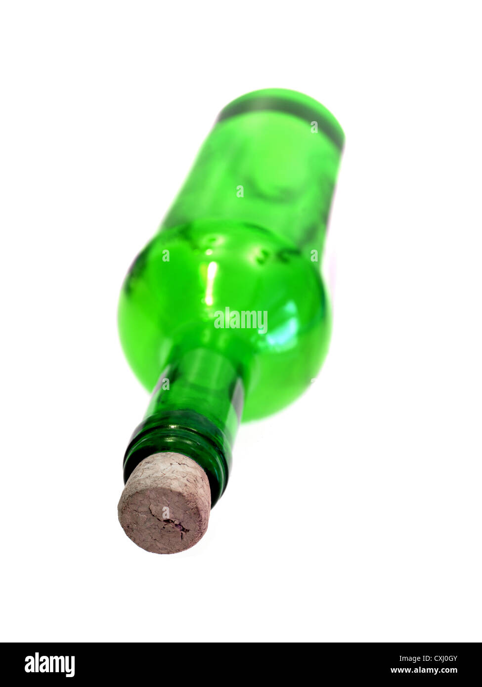 Glass bottles isolated against a white background Stock Photo - Alamy