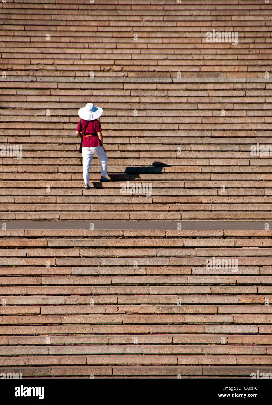 The Potemkin Steps facing the waterfront in the Black Sea port of