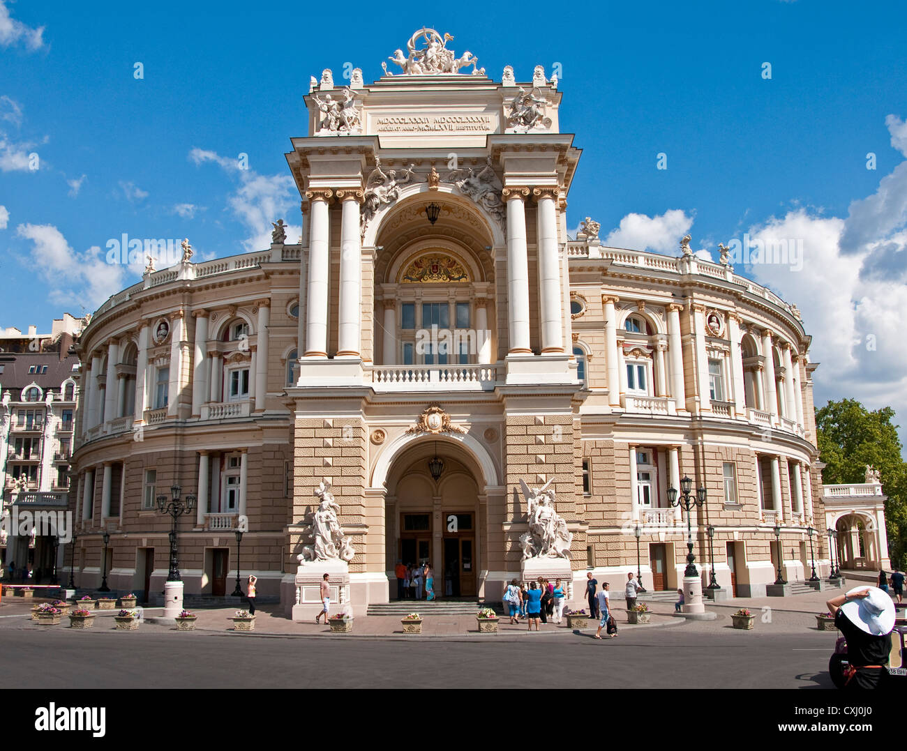 Odessa National Academic Theater of Opera and Ballet in neo-baroque style Stock Photo