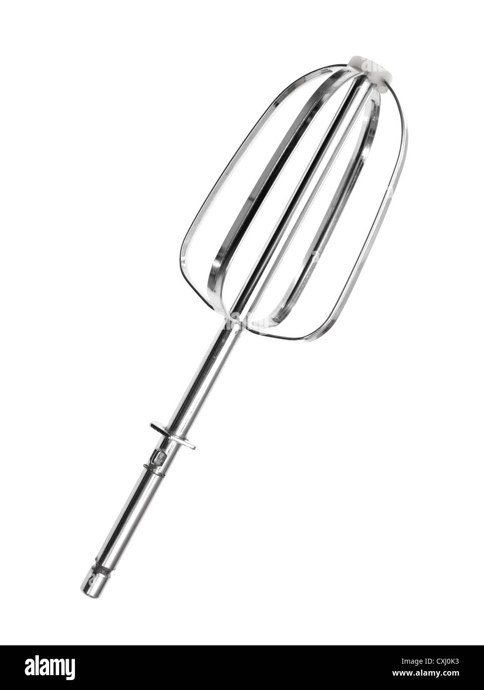 Electric egg beater attachments isolated on white Stock Photo Alamy