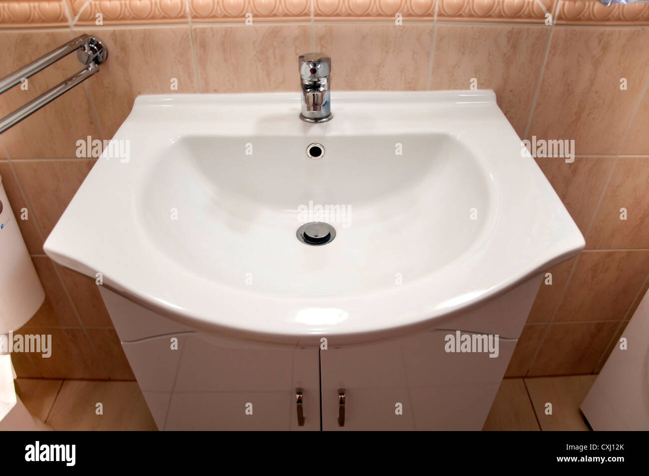 Sink in bathroom Stock Photo Alamy