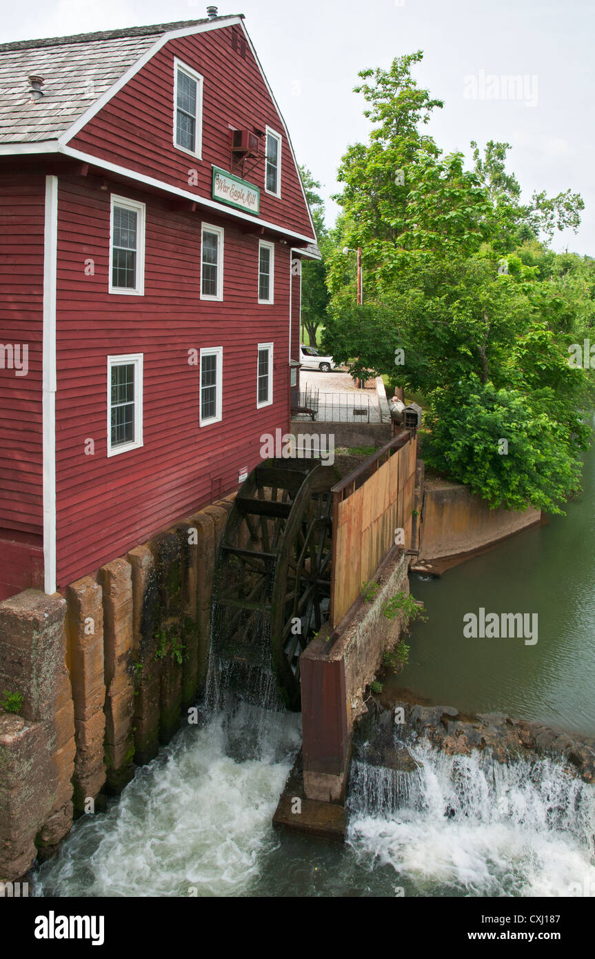Arkansas, Rogers, War Eagle Mill. working grist mill built 1973, a reproduction of 1873 mill