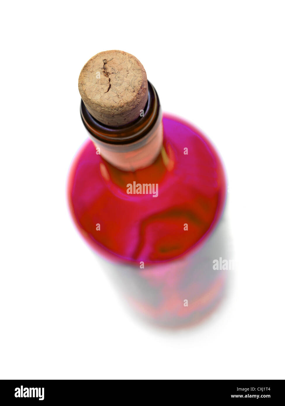 Glass bottles isolated against a white background Stock Photo - Alamy