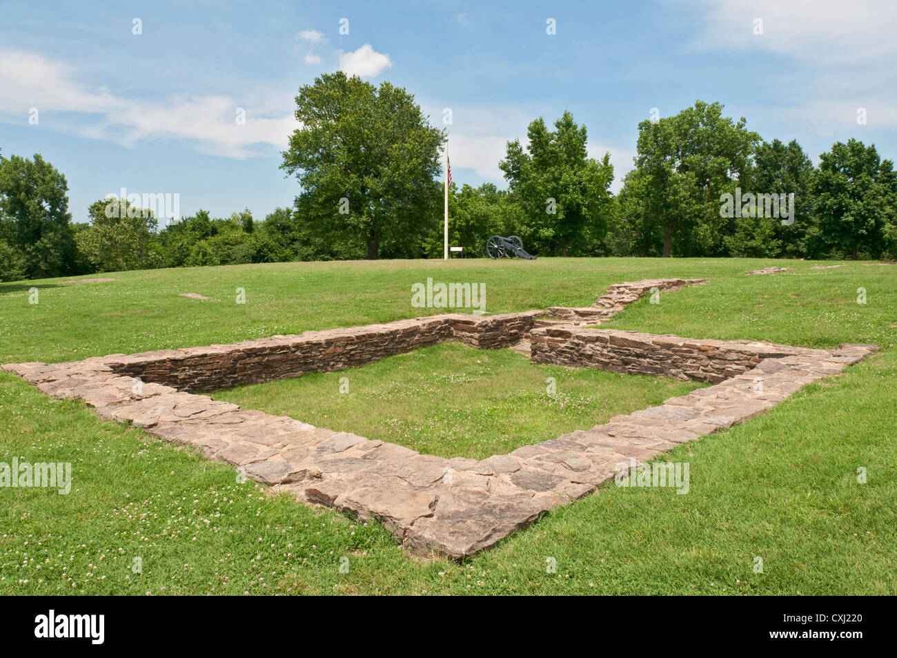 Arkansas, Fort Smith National Historic Site, foundation ruin Stock