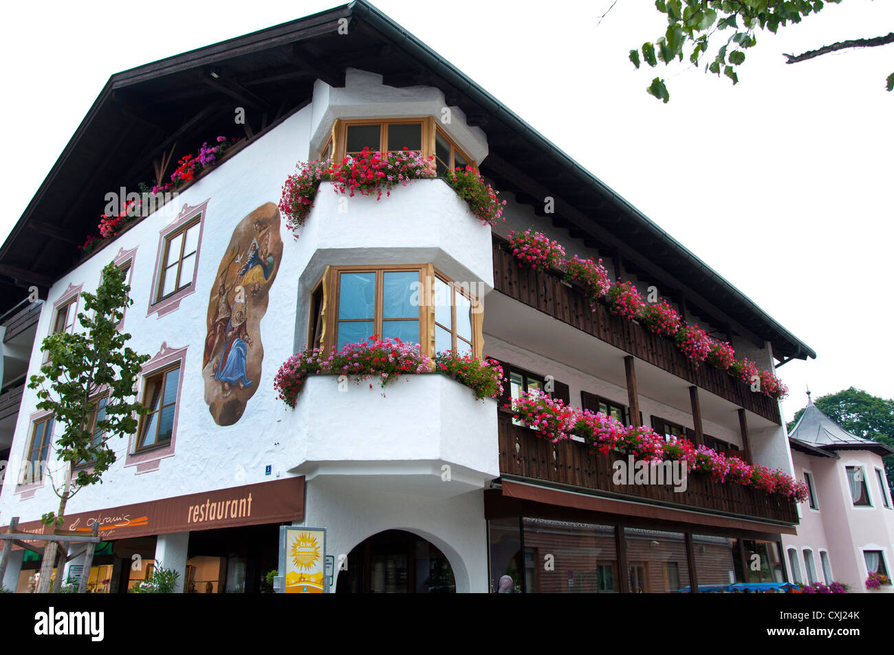 Garmisch Partenkirchen Ski Resort Town Bavaria Germany Stock Photo 