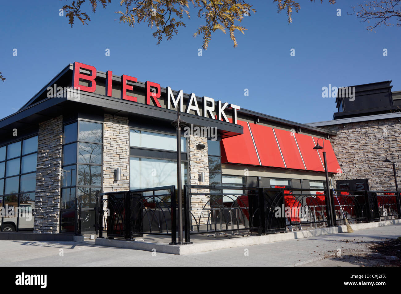 Bier Markt restaurant, Queensway location, Etobicoke Stock Photo