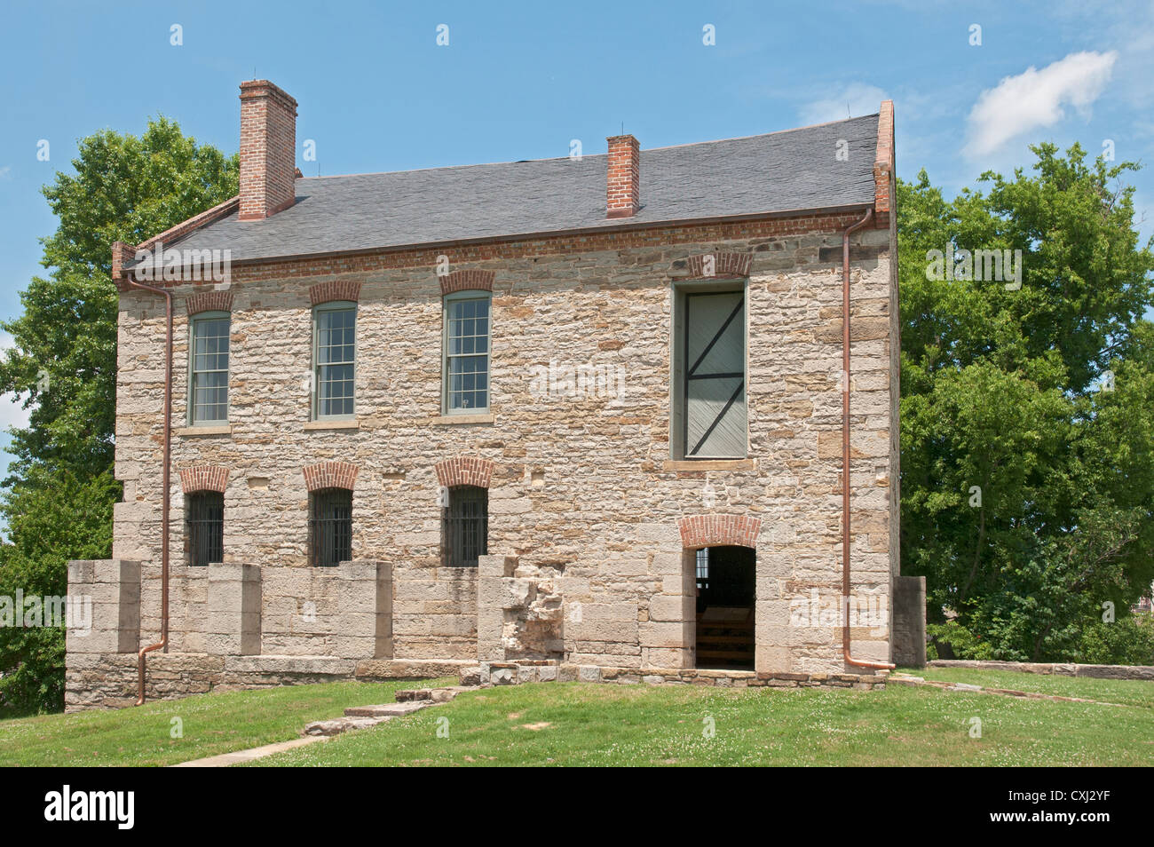 Arkansas, Fort Smith National Historic Site, Commissary Storehouse built 1838. Stock Photo
