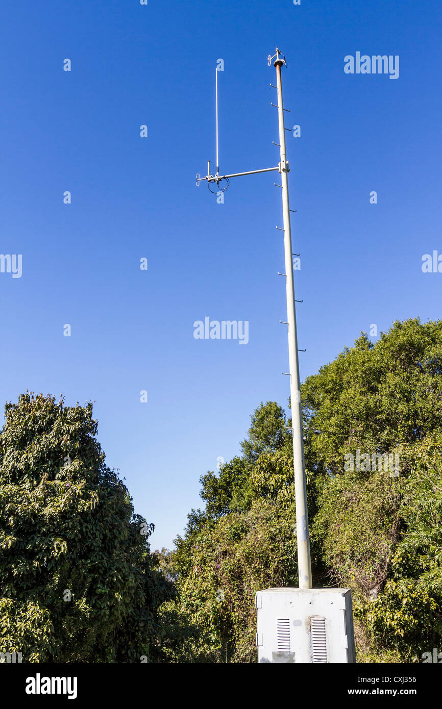 Radio communications tower Stock Photo Alamy