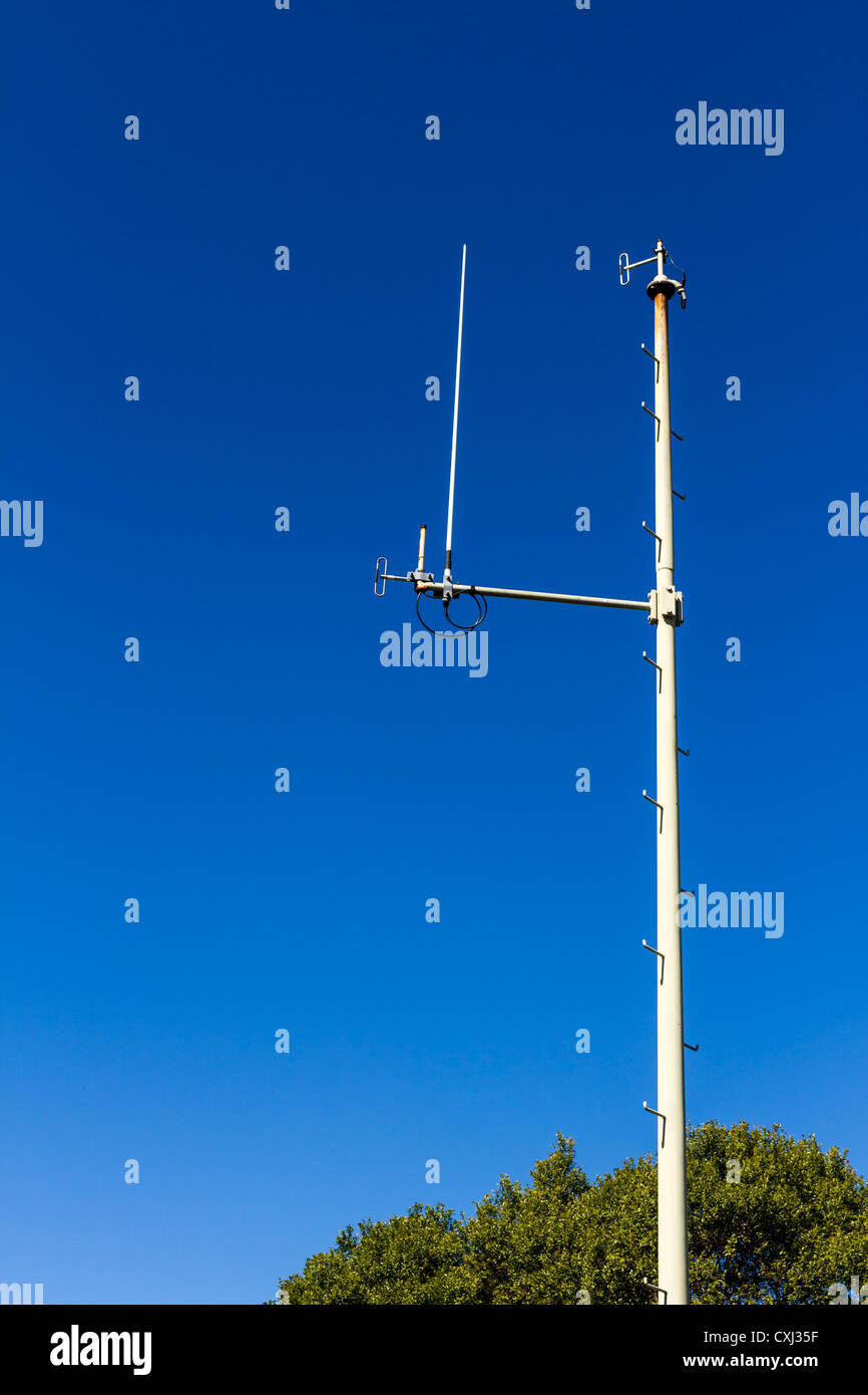 Radio antenna pole Stock Photo