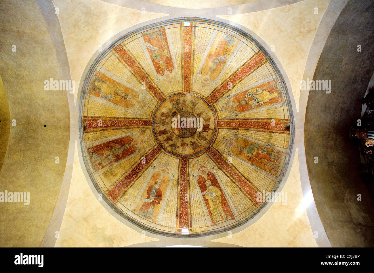 The cupola Saint Etienne Cathedral Cahors Stock Photo