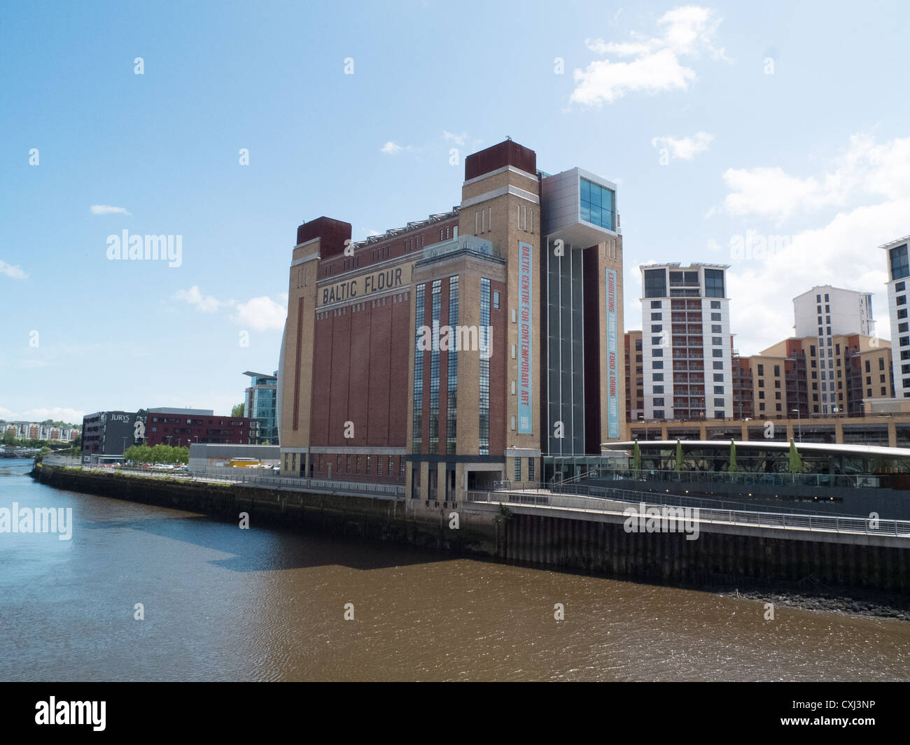 Baltic Centre center for Contemporary Art, flour mill, Newcastle Stock