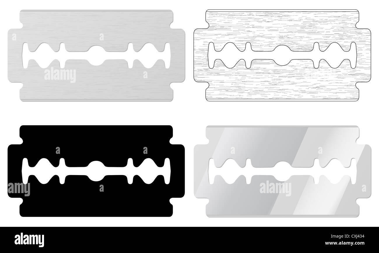 Razor blade silhouette hi-res stock photography and images - Alamy