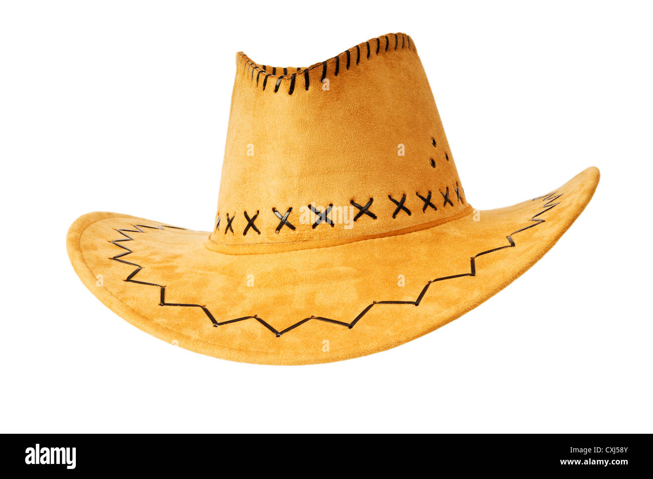 Cowboy hat isolated on the white background Stock Photo - Alamy