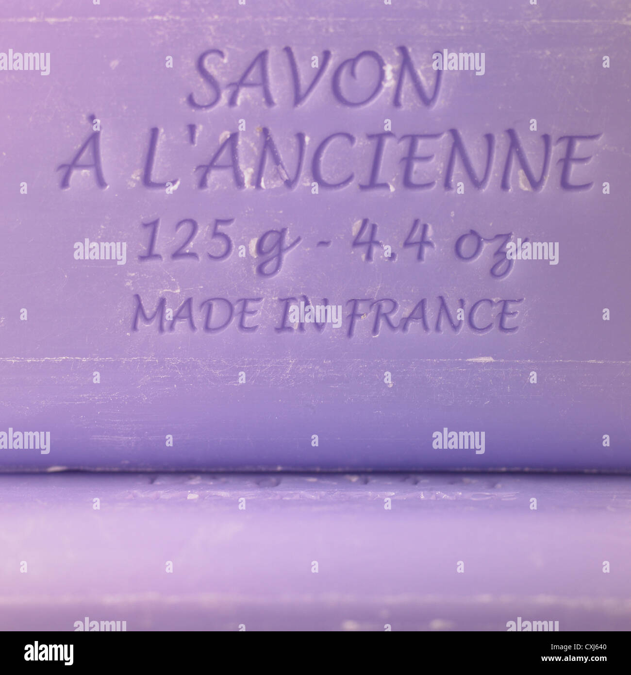 Lavender soap, closeup Stock Photo Alamy