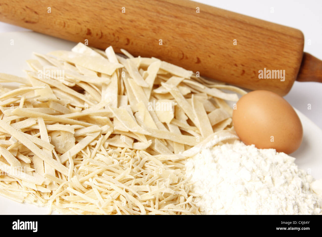 homemade pasta Stock Photo