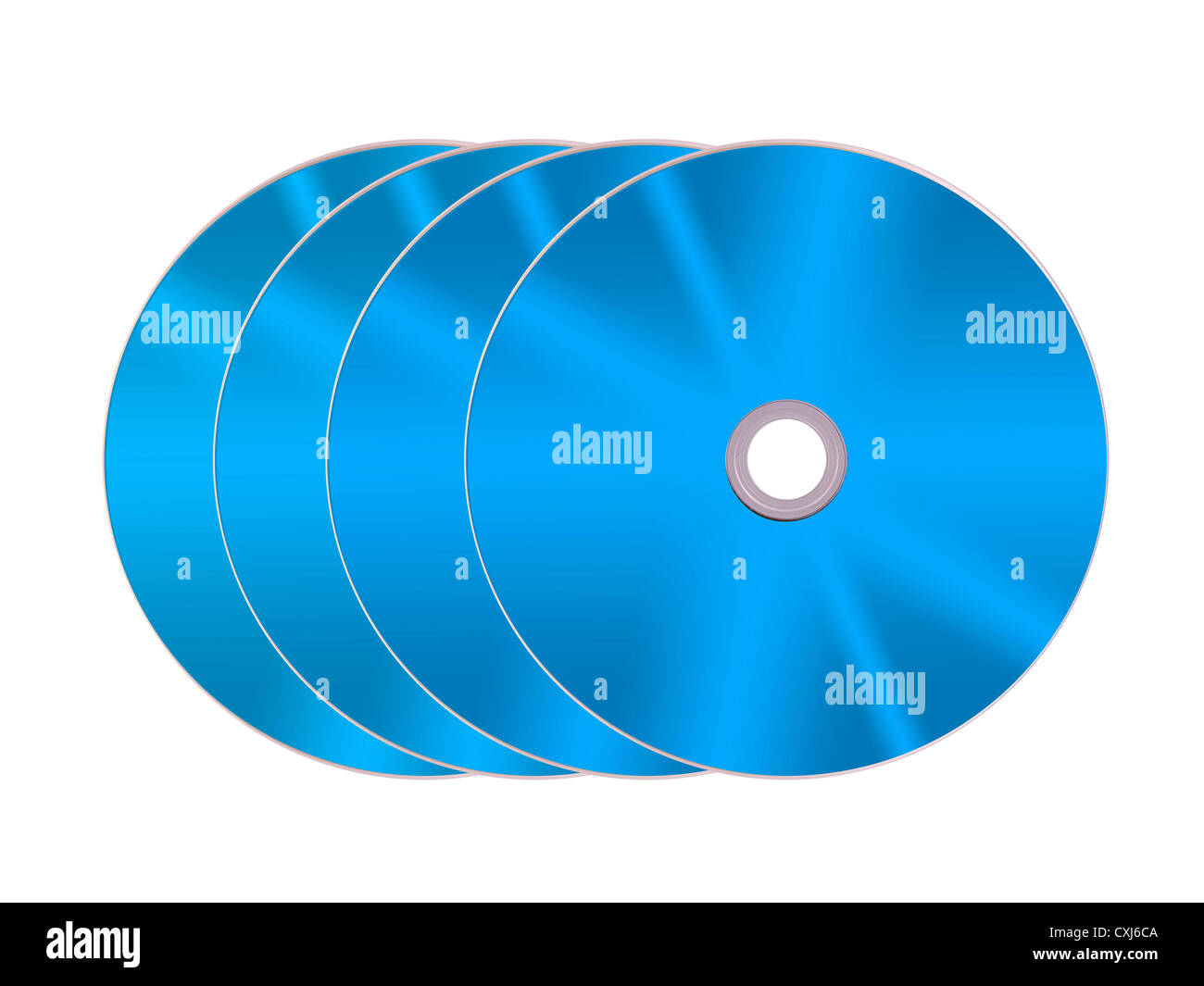 Compact discs isolated against a white background Stock Photo Alamy
