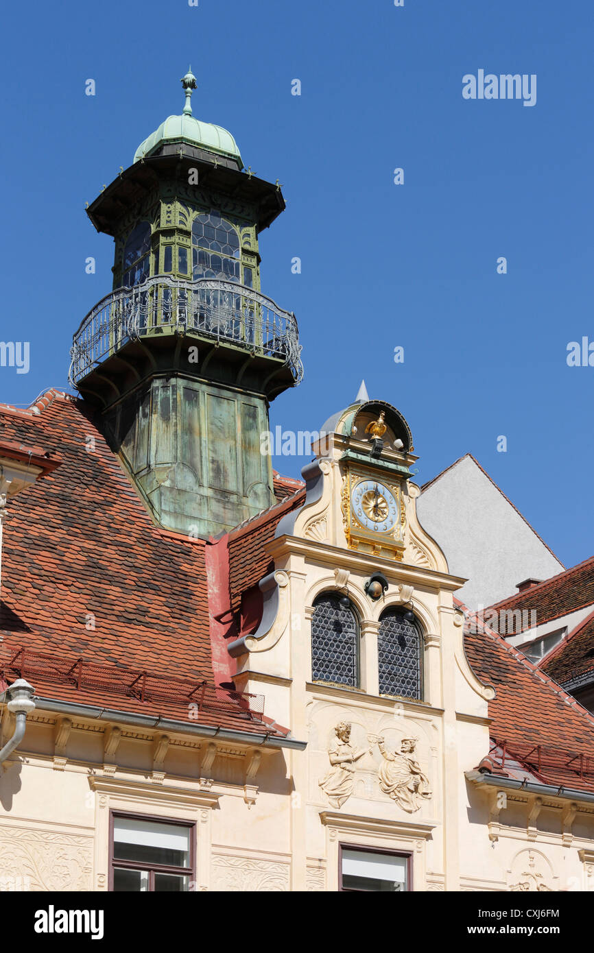 Austria, Styria, Graz, View of Glockenspiel house Stock Photo Alamy