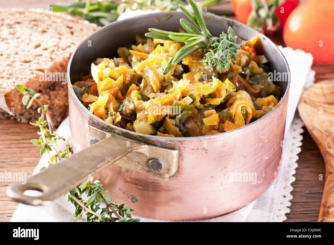Vegetable ratatouille Stock Photo