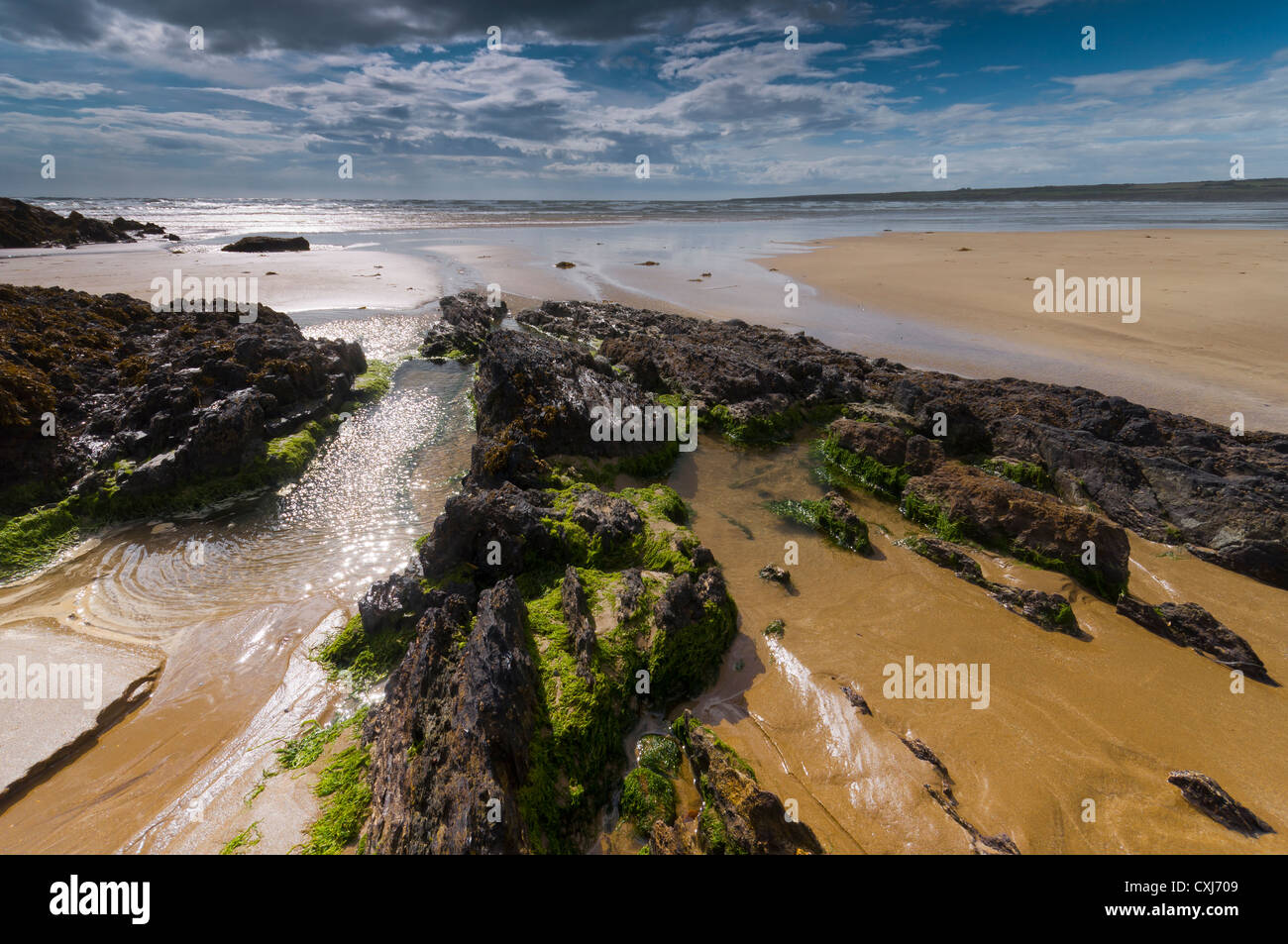 Aberffraw beach Traeth Mawr Anglesey North Wales UK Stock Photo - Alamy