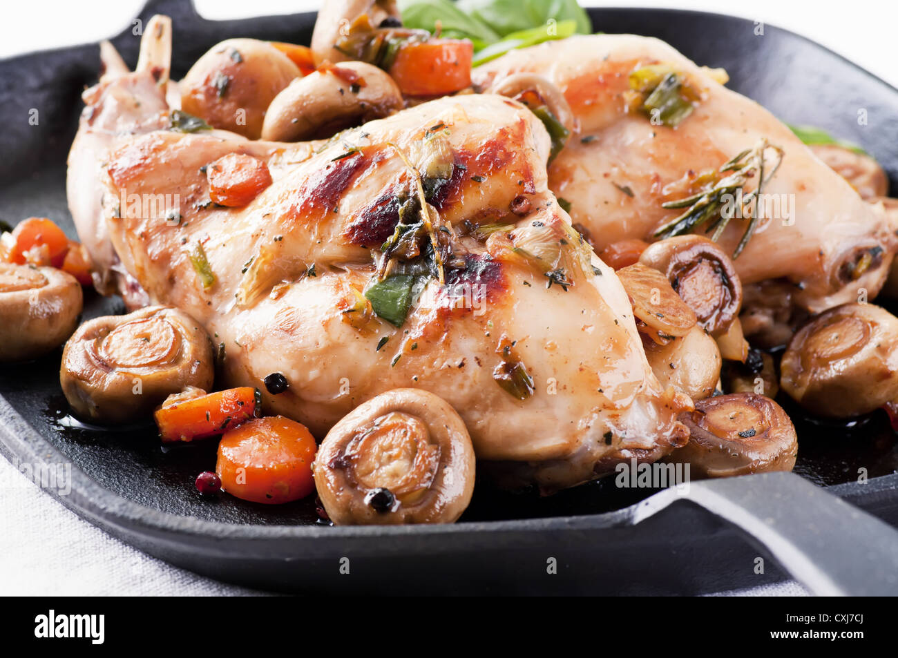 Rabbit ragout Stock Photo