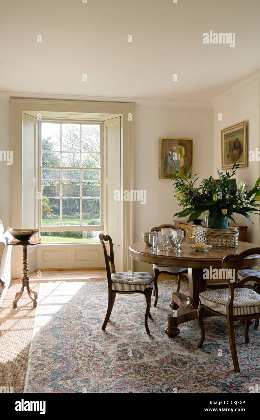 19th century coastal house renovation with contemporary interior Stock