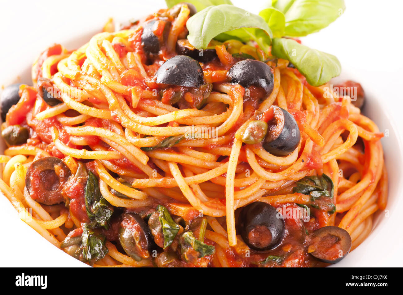 Spaghetti alla Puttanesca Stock Photo - Alamy