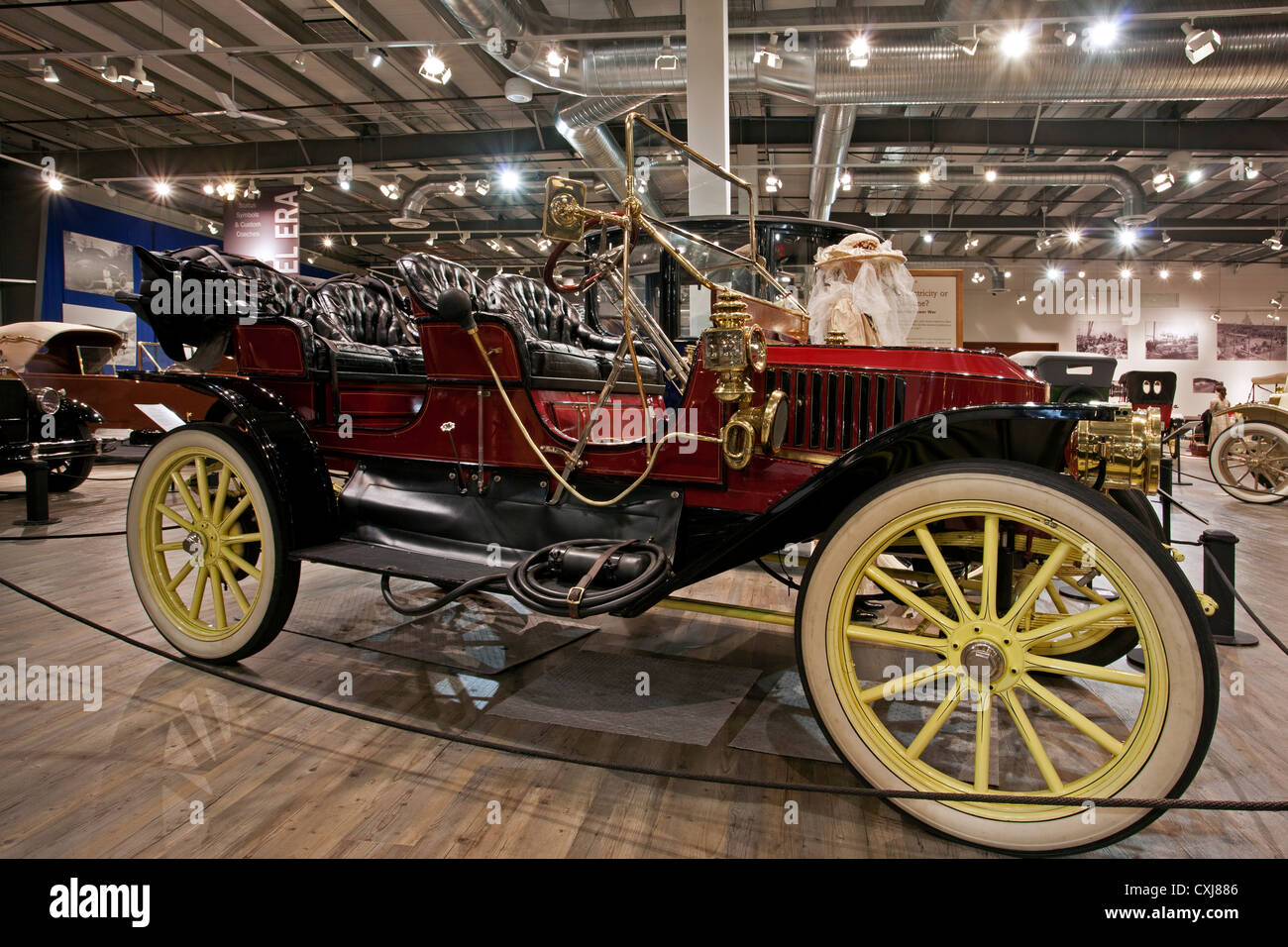 1910 Stanley model R Steam Roadster. Fountainhead Antique Auto Museum. Fairbanks. Alaska. USA Stock Photo