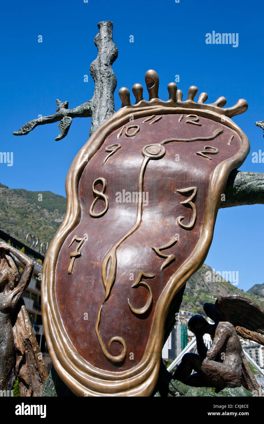 'La Noblesse du Temps' sculpture (1977) Artist: Salvador Dali Andorra La Vella. Andorra Stock Photo