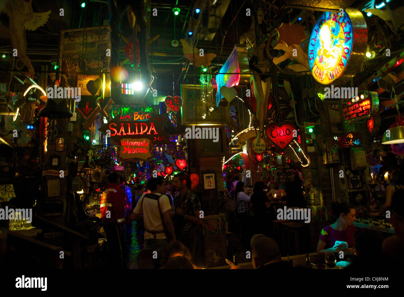 Night life in Colombia, South America Stock Photo