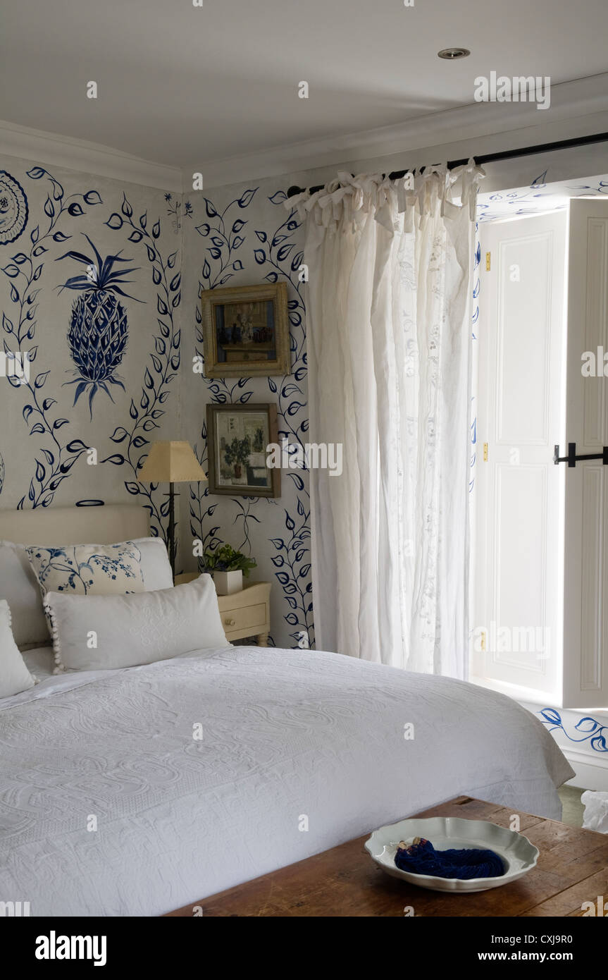 19th century coastal house renovation with contemporary interior Stock