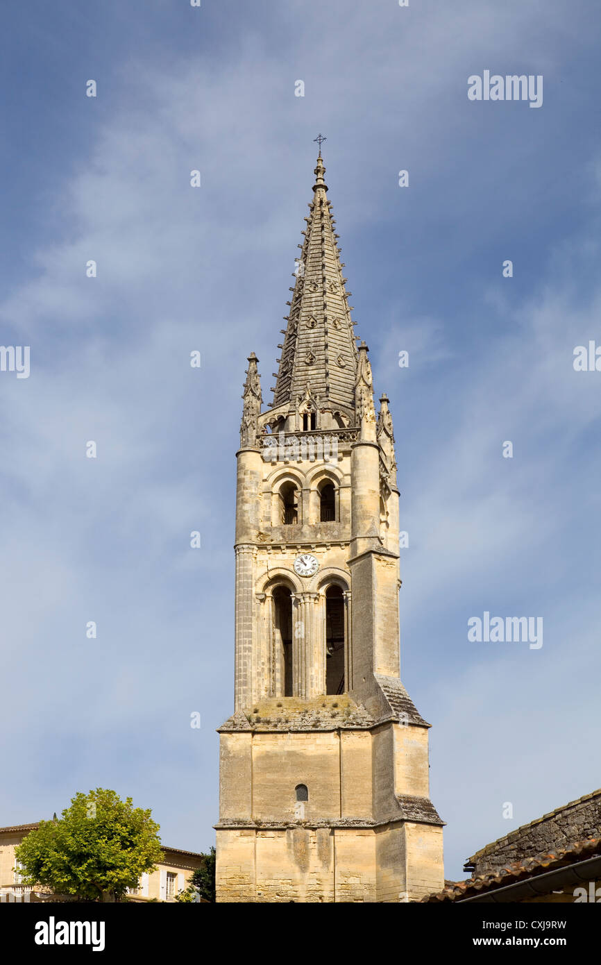 Saint Emilion ancient gothic church, Aquitaine, France Stock Photo Alamy