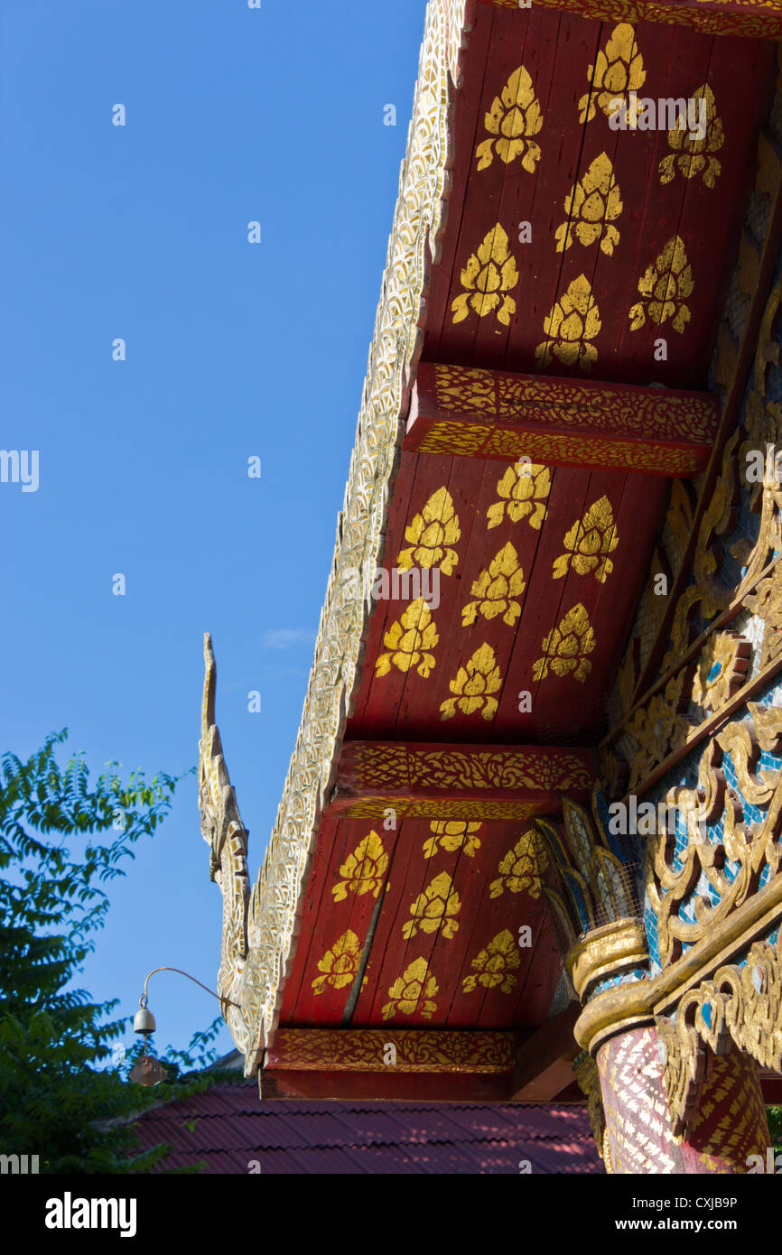 Wooden Ceiling decorated by Golden Papers Stock Photo - Alamy