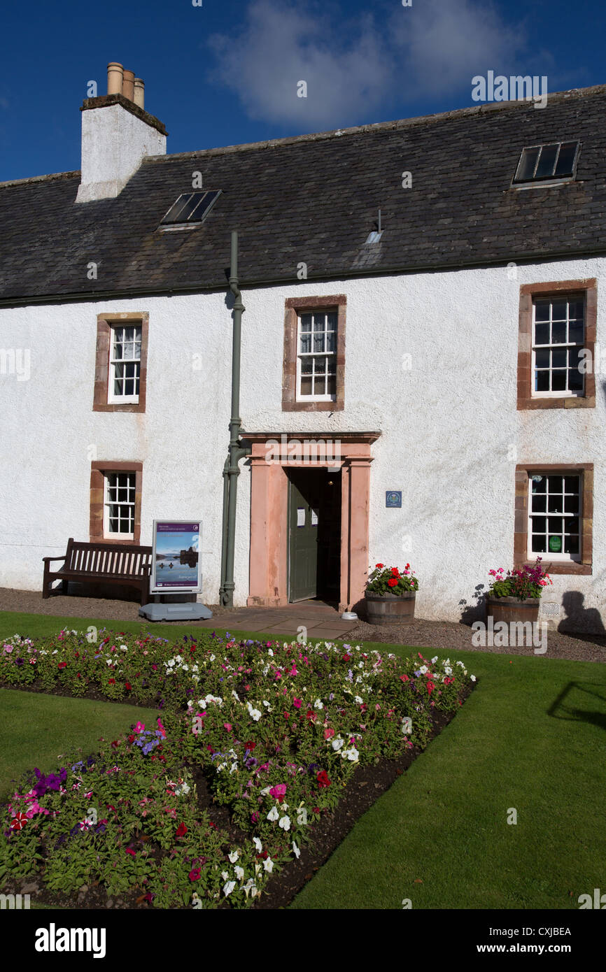 Town of Melrose, Scotland. The 18th century Abbey House at Abbey Place
