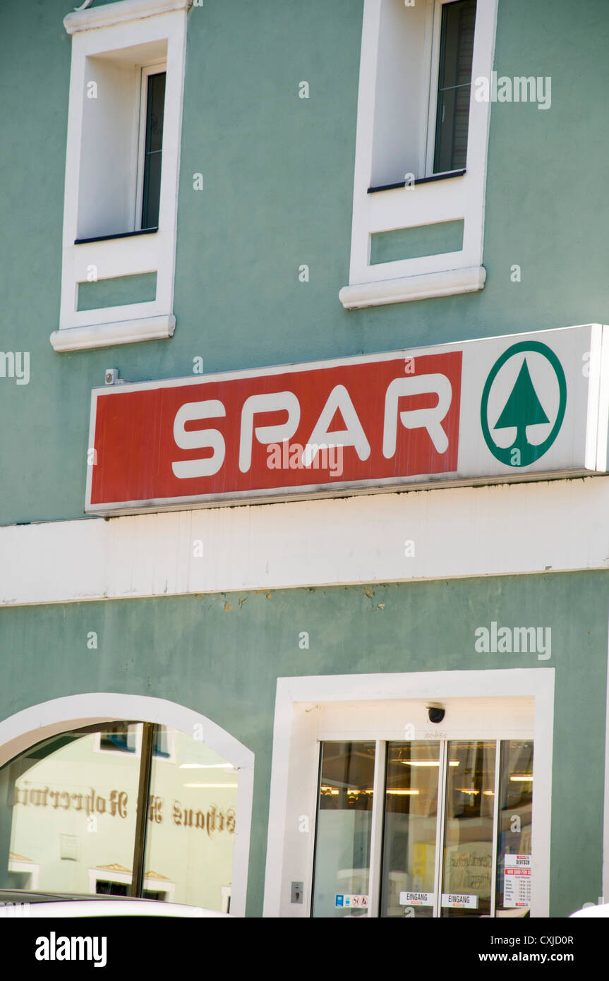 SPAR Convenience store Photographed in Austria Stock Photo