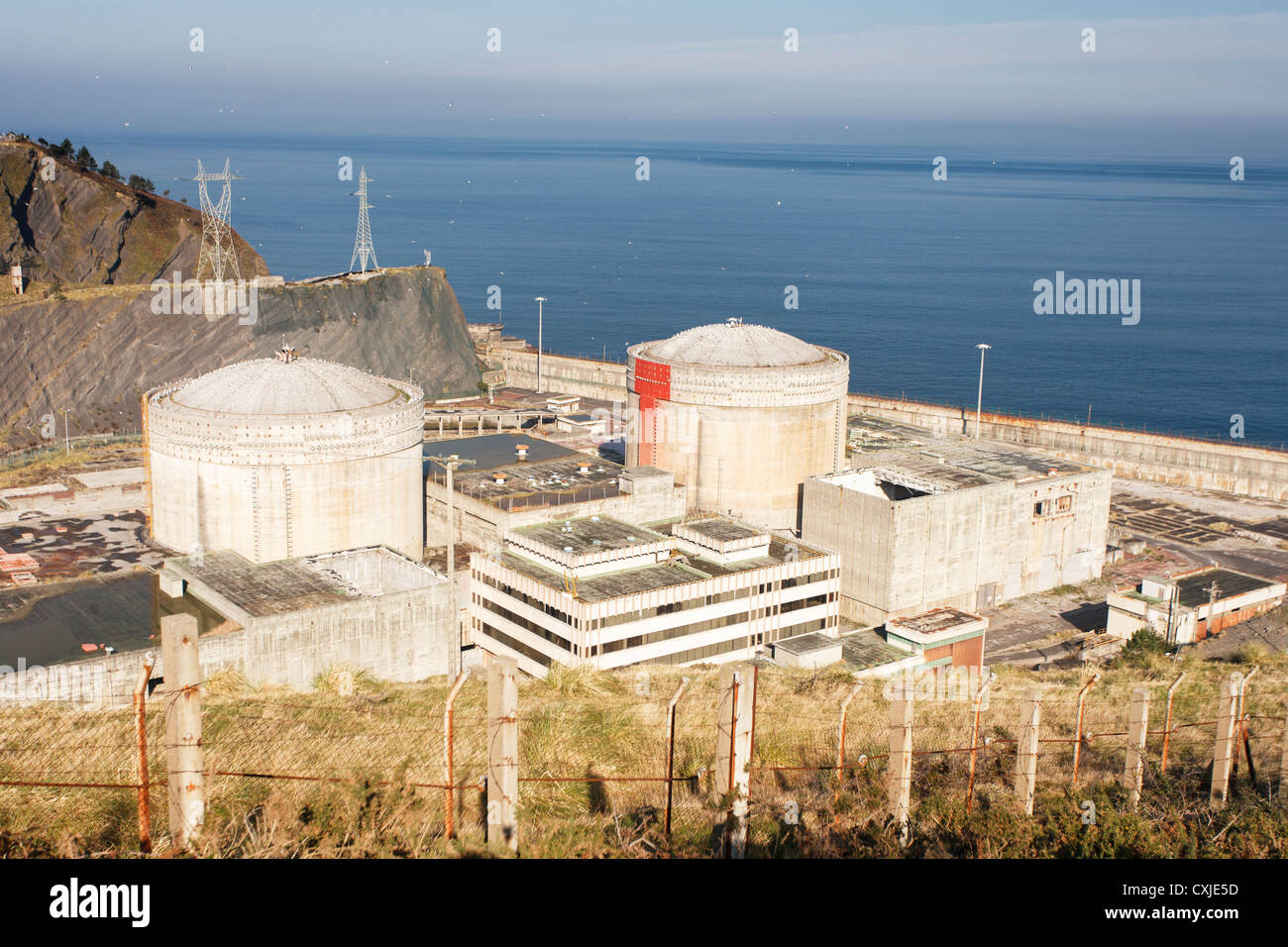 Lemoniz Nuclear Power Plant  in Lemoniz, Vizcaya, Pais Vasco, Spain Stock Photo